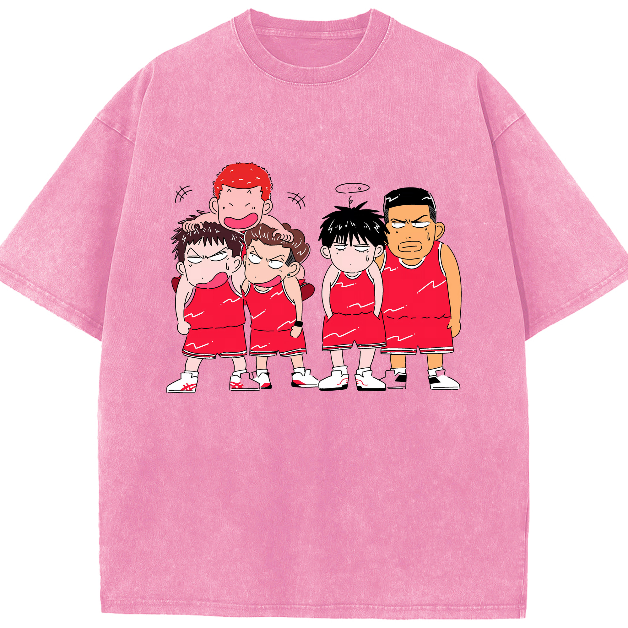 （画像用） SLAM DUNK／スラムダンク 綿100% ヴィンテージ風 半袖Tシャツ（フロントプリント）